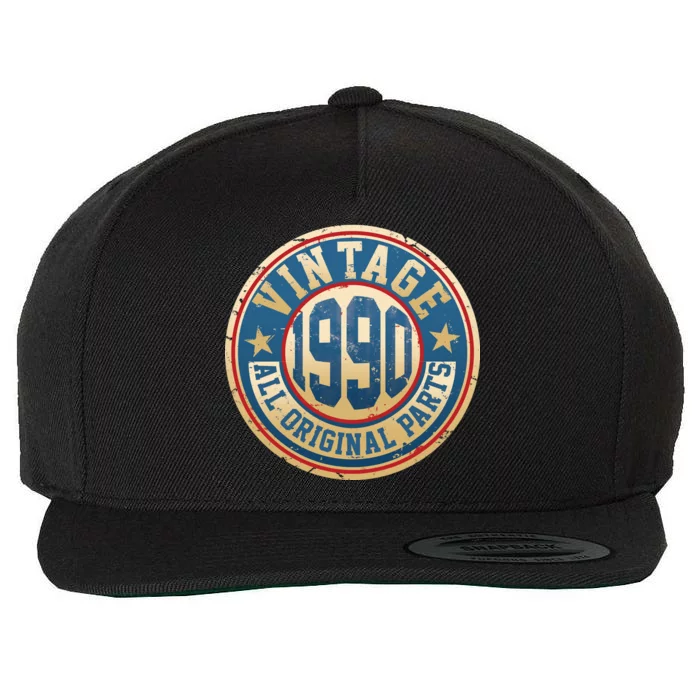 Vintage 1990 All Original Parts 30th Birthday Wool Snapback Cap