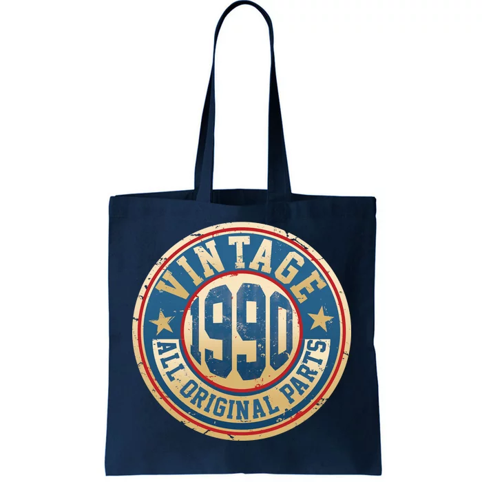 Vintage 1990 All Original Parts 30th Birthday Tote Bag