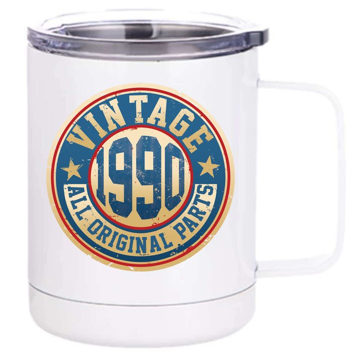 Vintage 1990 All Original Parts 30th Birthday Front & Back 12oz Stainless Steel Tumbler Cup