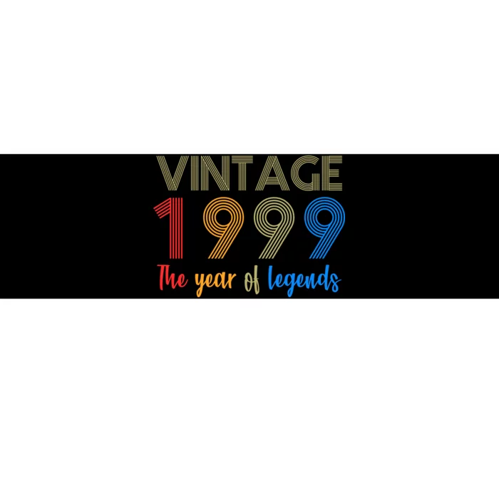 Vintage 1999 The Year Of Legends 21st Birthday Bumper Sticker