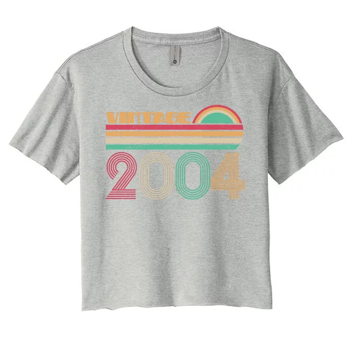 Vintage 2004 16th Birthday Women's Crop Top Tee