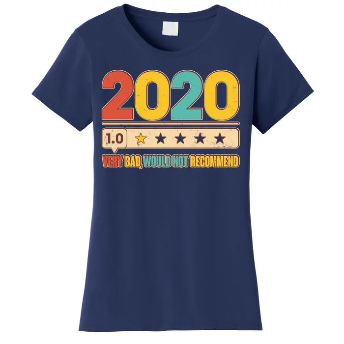 Vintage 2020 1 Star Rating Very Bad Would Not Recommend Women's T-Shirt