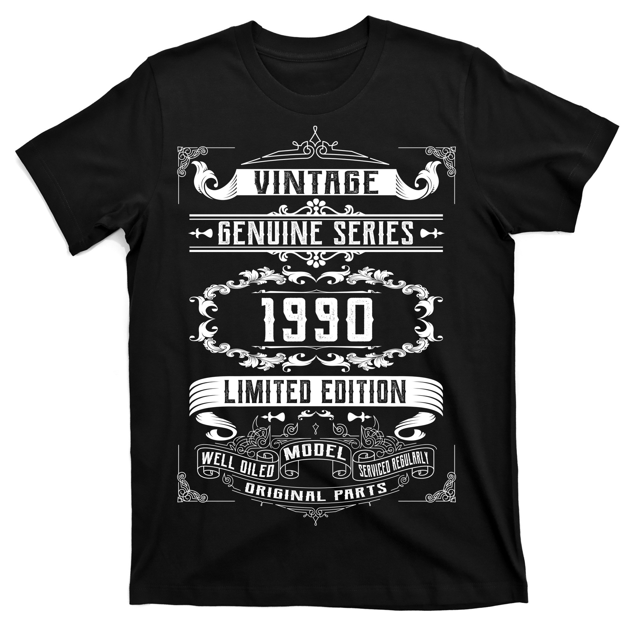 30th Birthday Gifts Made In 1990 All Original Parts Womens SS T-Shirt 