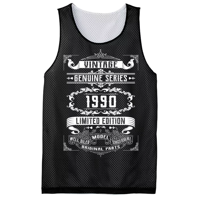 Vintage 30th Birthday Genuine Series 1990 Mesh Reversible Basketball Jersey Tank