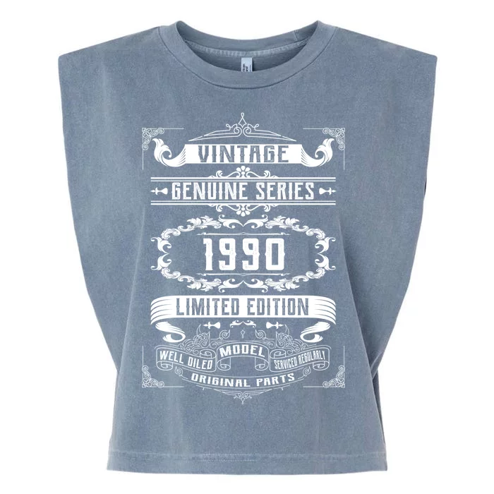 Vintage 30th Birthday Genuine Series 1990 Garment-Dyed Women's Muscle Tee