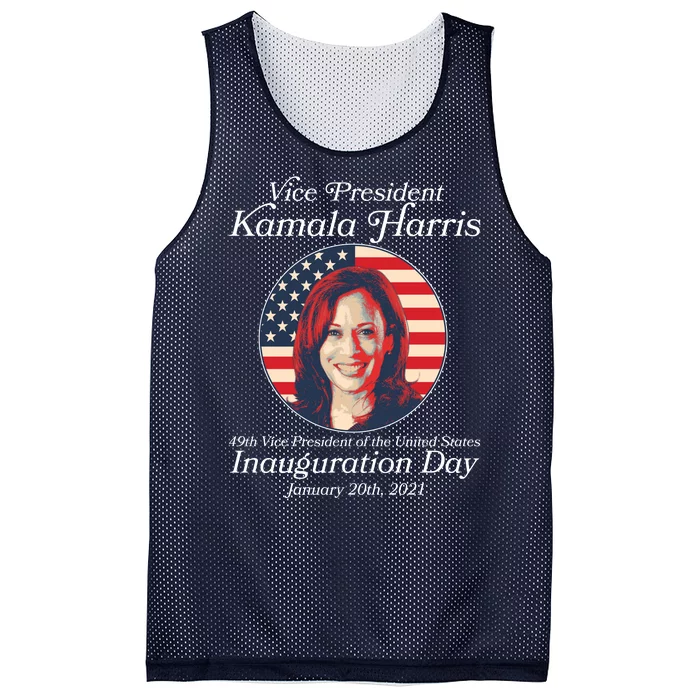 Vintage 49th Vice President Kamala Harris Inauguration Day Mesh Reversible Basketball Jersey Tank