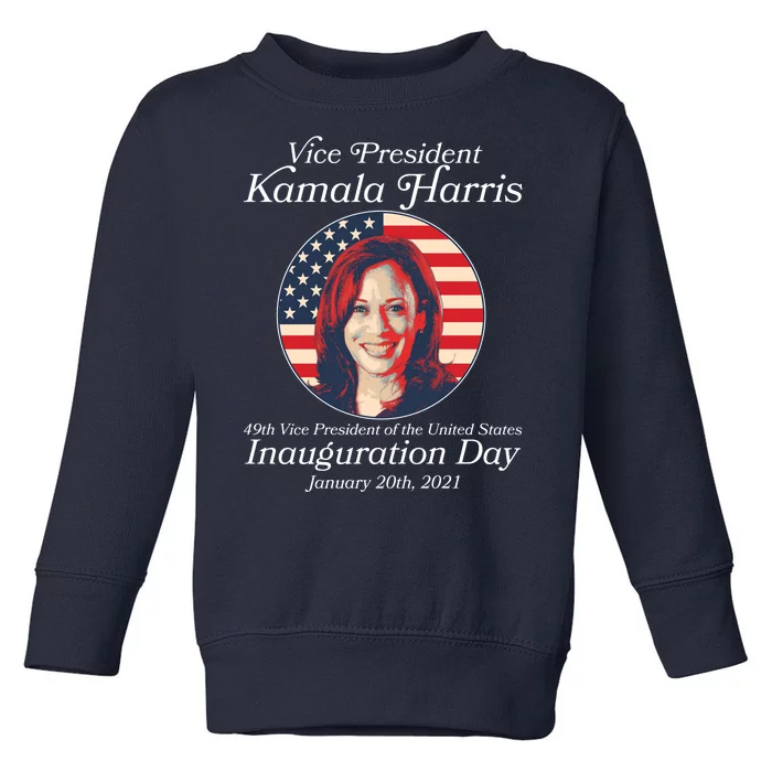 Vintage 49th Vice President Kamala Harris Inauguration Day Toddler Sweatshirt