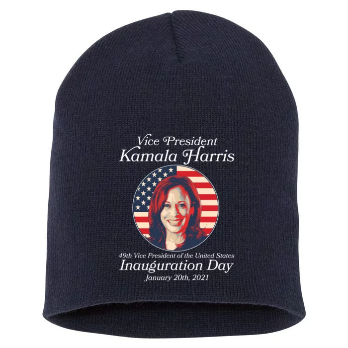 Vintage 49th Vice President Kamala Harris Inauguration Day Short Acrylic Beanie