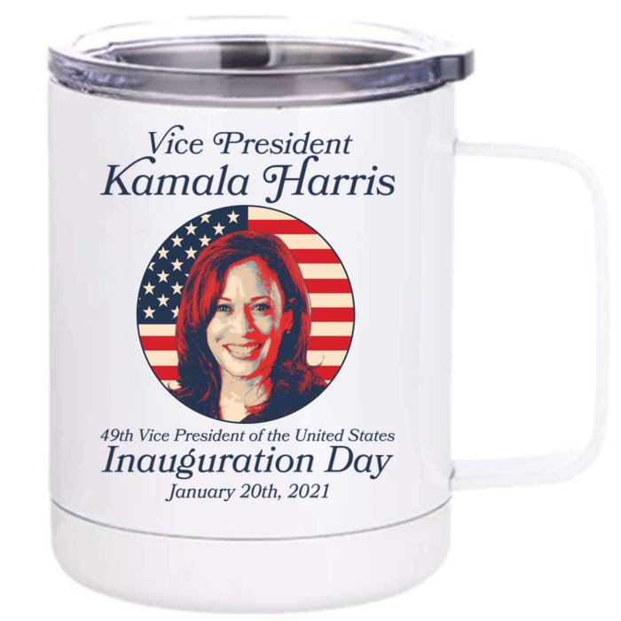 Vintage 49th Vice President Kamala Harris Inauguration Day Front & Back 12oz Stainless Steel Tumbler Cup