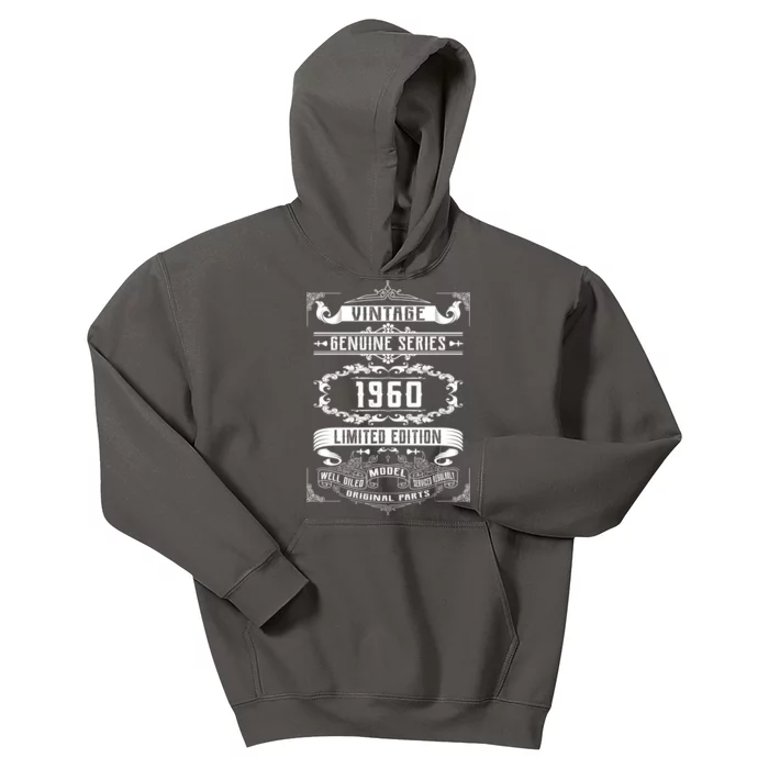 Vintage 60th Birthday Genuine Series 1960 Kids Hoodie