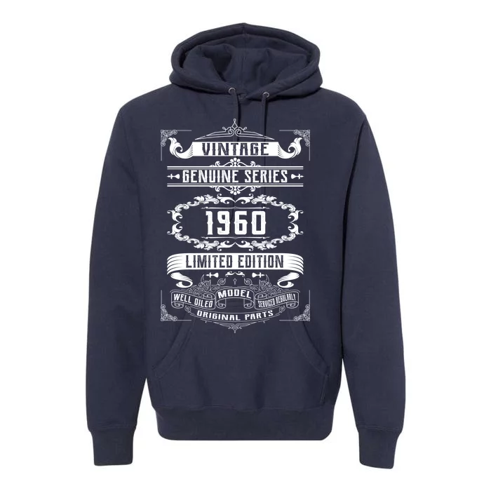 Vintage 60th Birthday Genuine Series 1960 Premium Hoodie