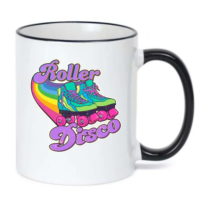 Vintage 80s Retro Roller Disco Skates Black Color Changing Mug