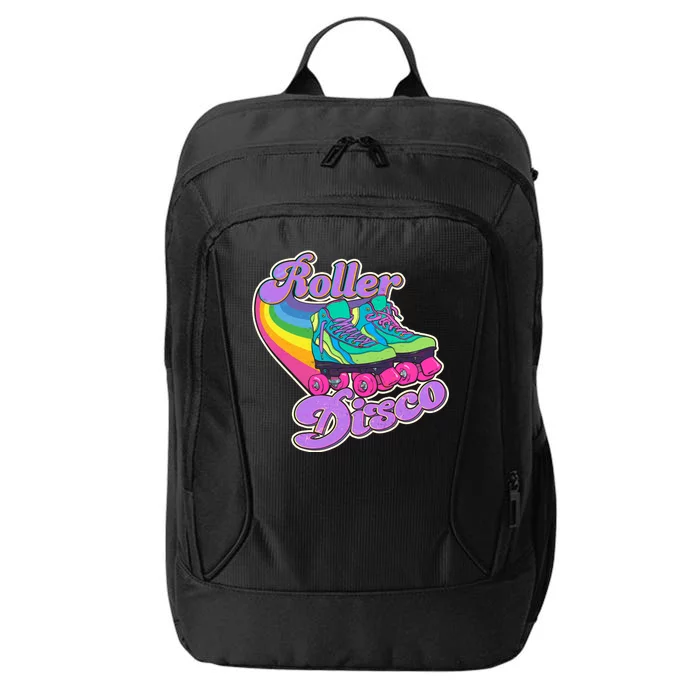 Vintage 80s Retro Roller Disco Skates City Backpack