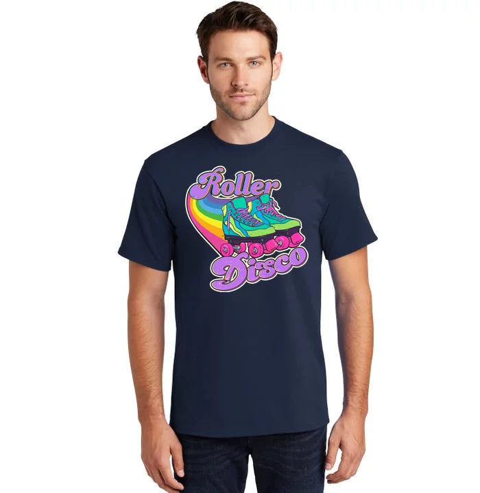 Vintage 80s Retro Roller Disco Skates Tall T-Shirt