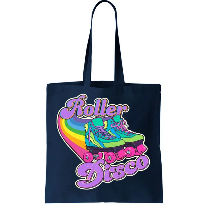 Vintage 80s Retro Roller Disco Skates Tote Bag