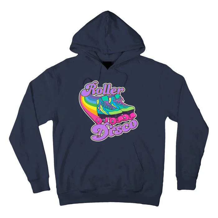 Vintage 80s Retro Roller Disco Skates Tall Hoodie