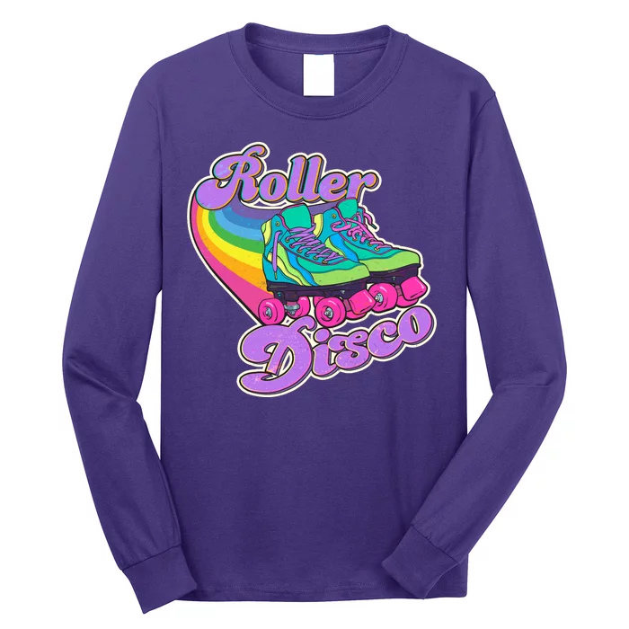 Vintage 80s Retro Roller Disco Skates Long Sleeve Shirt