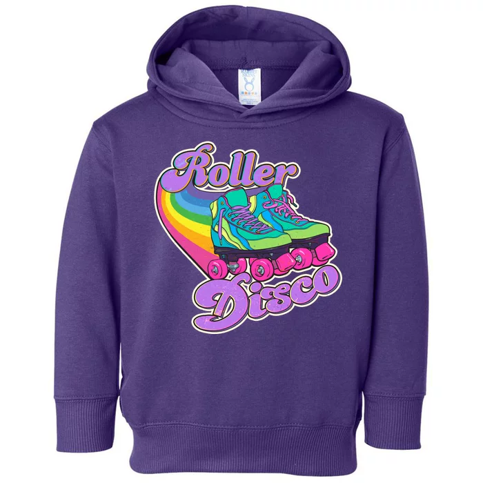 Vintage 80s Retro Roller Disco Skates Toddler Hoodie