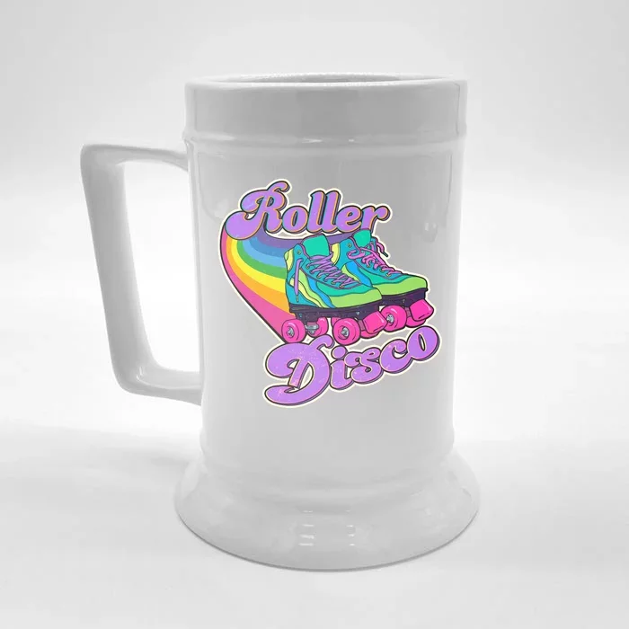 Vintage 80s Retro Roller Disco Skates Front & Back Beer Stein