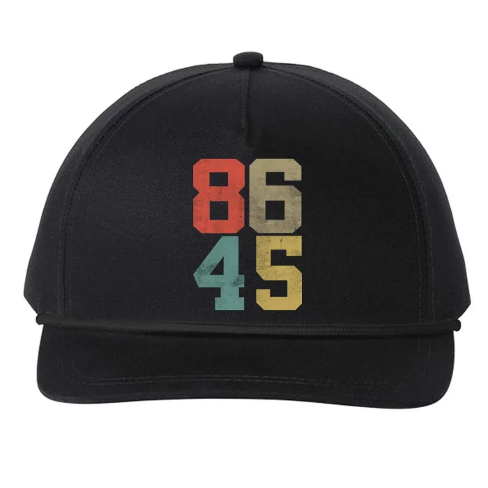 Vintage 86 45 Anti Trump Snapback Five-Panel Rope Hat