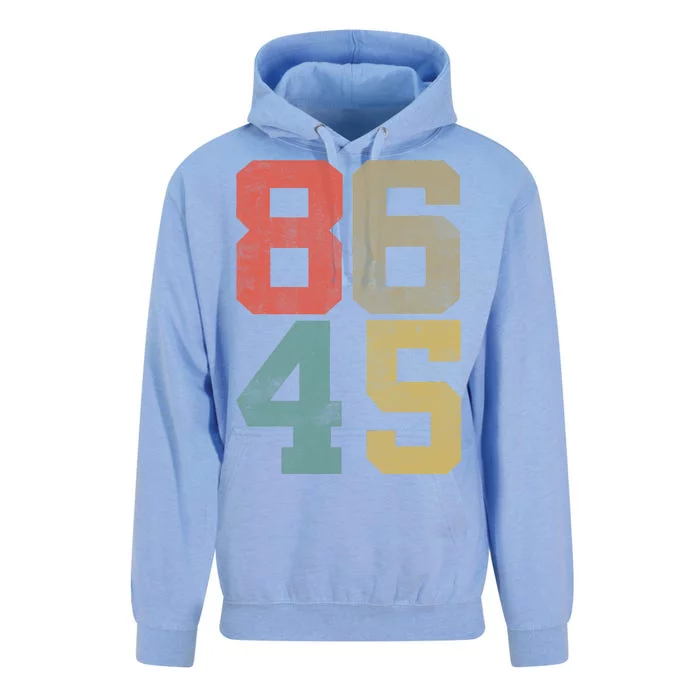 Vintage 86 45 Anti Trump Unisex Surf Hoodie