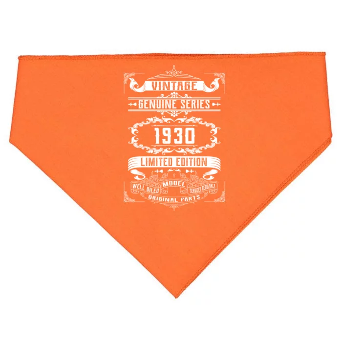 Vintage 90th Birthday Genuine Series 1930 USA-Made Doggie Bandana