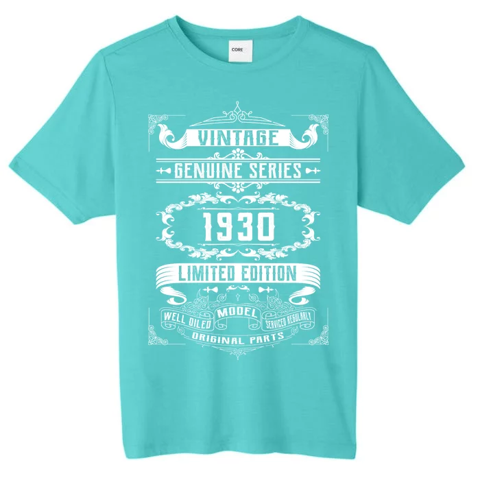 Vintage 90th Birthday Genuine Series 1930 ChromaSoft Performance T-Shirt