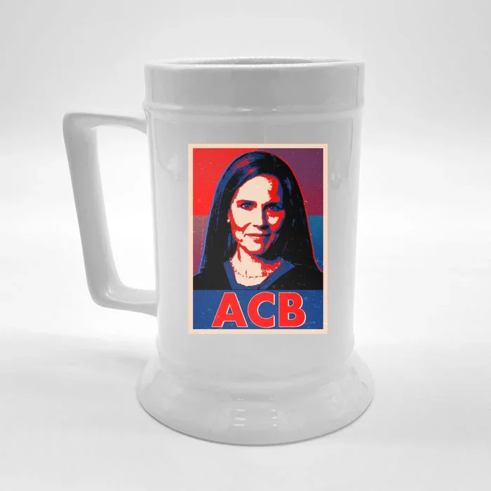 Vintage ACB Amy Coney Barrett Poster Front & Back Beer Stein