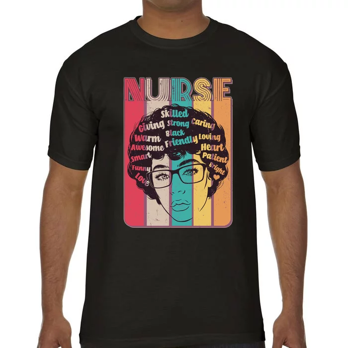 Vintage African American Black Nurse Comfort Colors T-Shirt