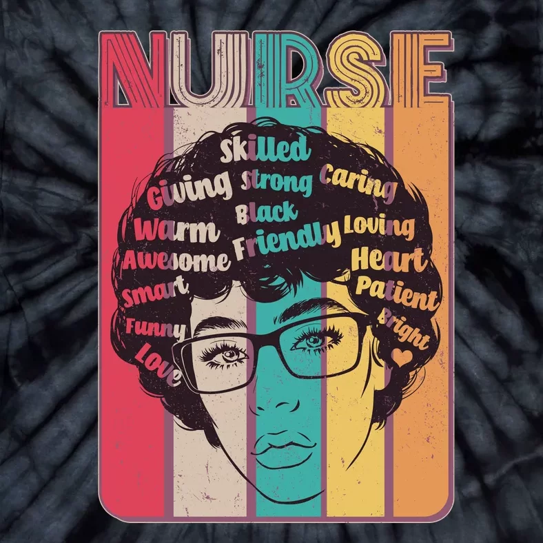 Vintage African American Black Nurse Tie-Dye T-Shirt