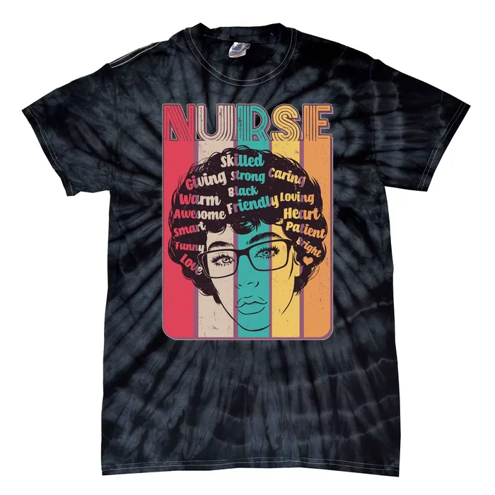 Vintage African American Black Nurse Tie-Dye T-Shirt