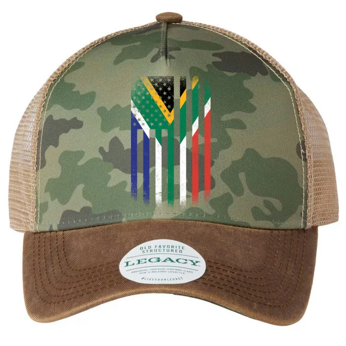 Vintage African Flag Legacy Tie Dye Trucker Hat