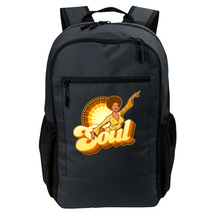 Vintage Afro Soul Retro 70s Daily Commute Backpack