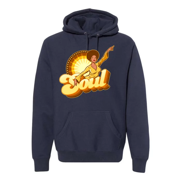 Vintage Afro Soul Retro 70s Premium Hoodie