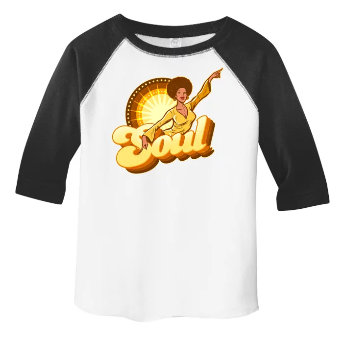 Vintage Afro Soul Retro 70s Toddler Fine Jersey T-Shirt