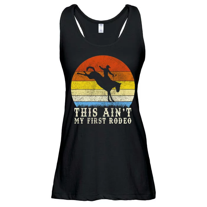 Vintage Ain't My First Rodeo Ladies Essential Flowy Tank