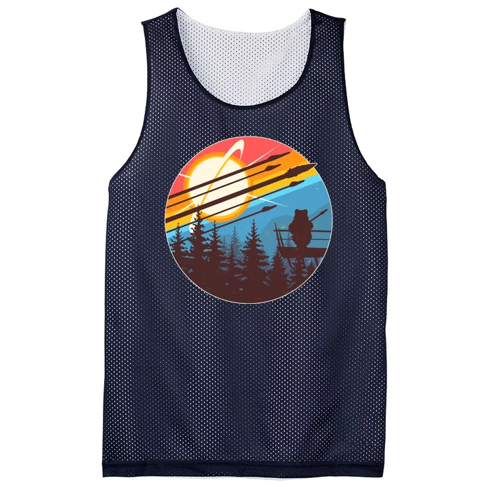 Vintage Alien World Space Battle Mesh Reversible Basketball Jersey Tank