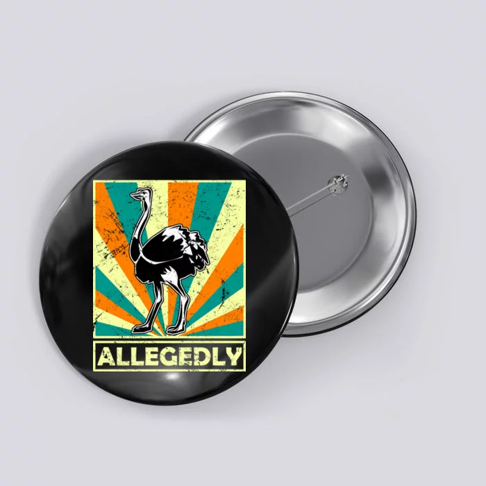 Vintage Allegedly Ostrich Button