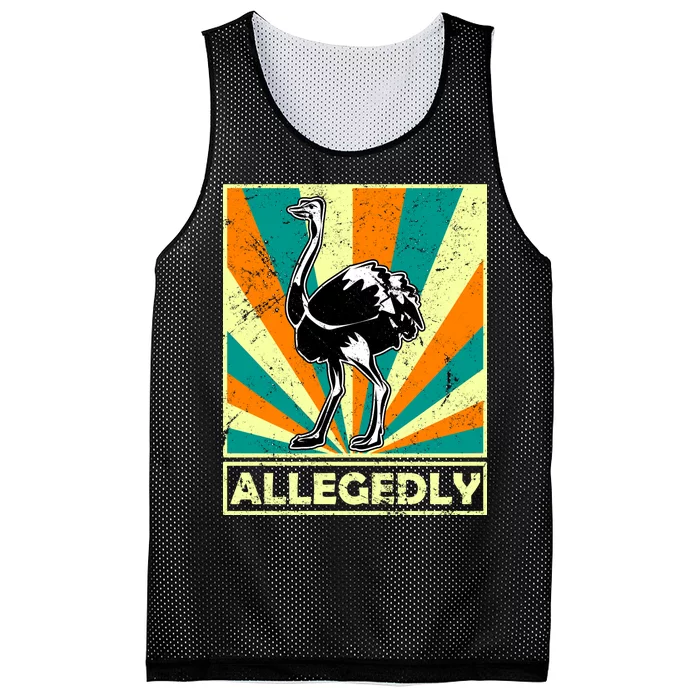 Vintage Allegedly Ostrich Mesh Reversible Basketball Jersey Tank