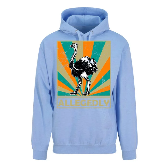 Vintage Allegedly Ostrich Unisex Surf Hoodie