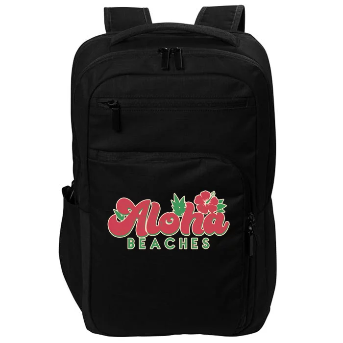 Vintage Aloha Beaches Logo Impact Tech Backpack