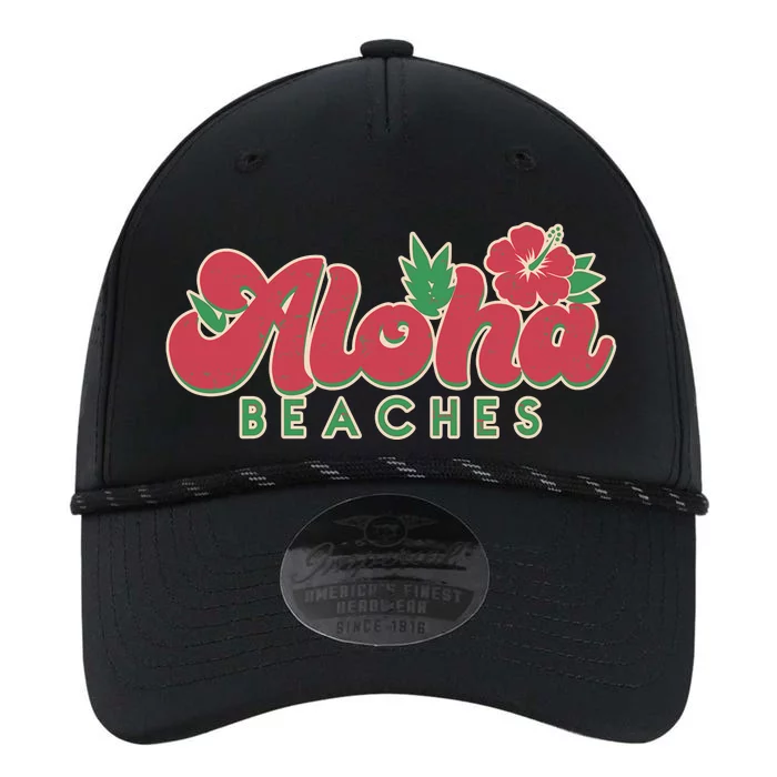 Vintage Aloha Beaches Logo Performance The Dyno Cap