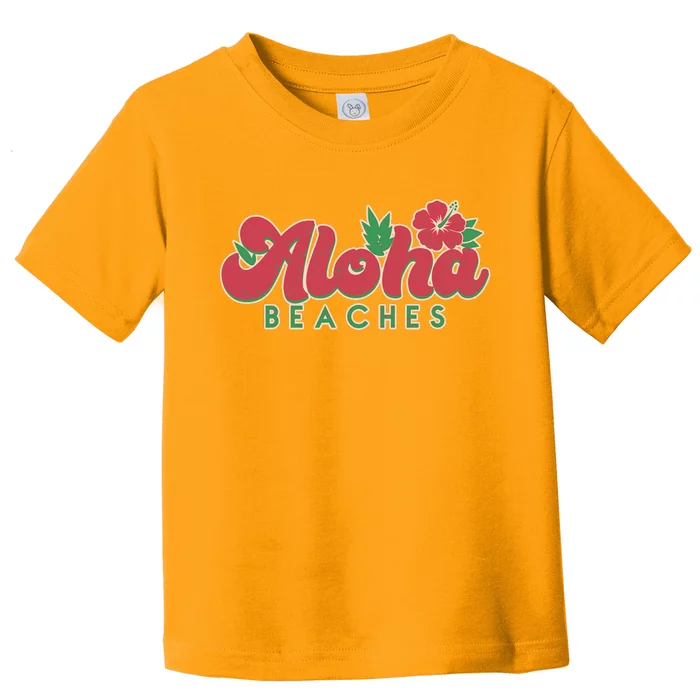 Vintage Aloha Beaches Logo Toddler T-Shirt