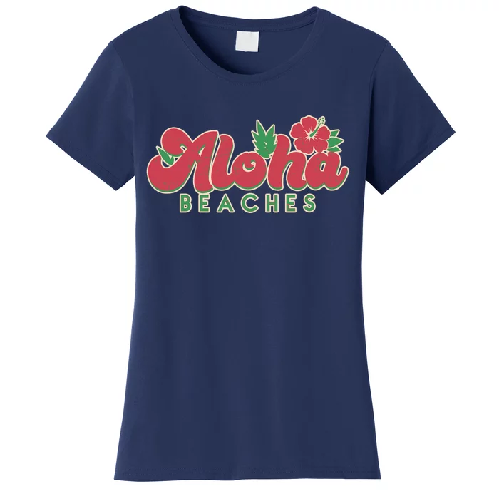 Vintage Aloha Beaches Logo Women's T-Shirt