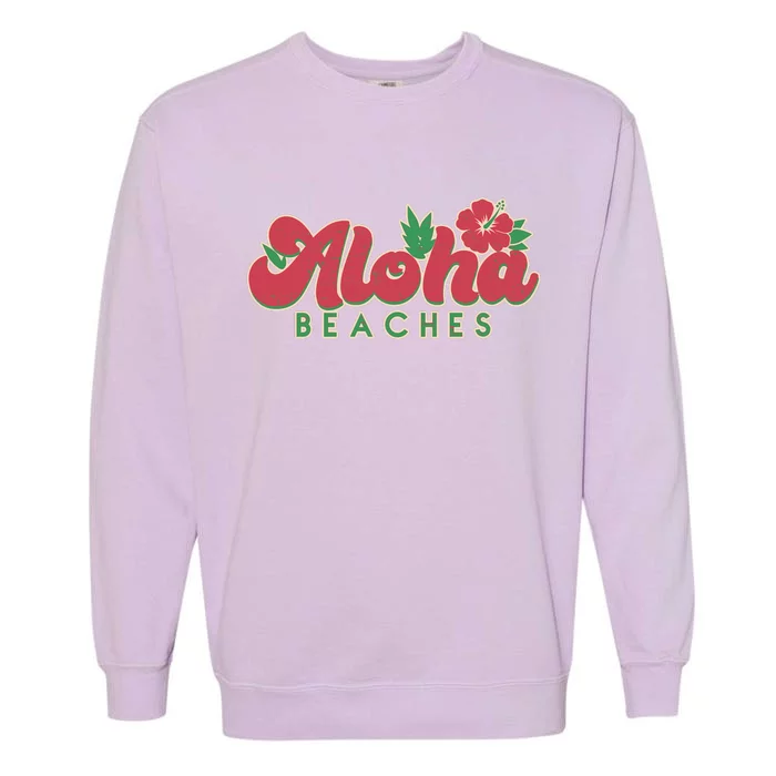 Vintage Aloha Beaches Logo Garment-Dyed Sweatshirt