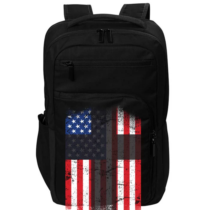 Vintage American Cross Flag Impact Tech Backpack