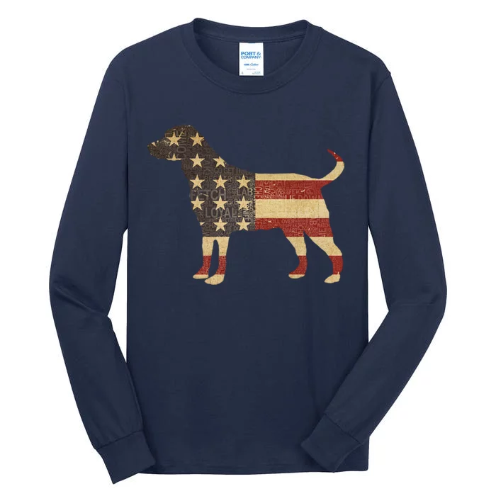 Vintage American Dog Tall Long Sleeve T-Shirt