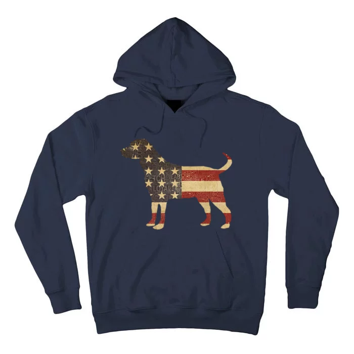 Vintage American Dog Tall Hoodie