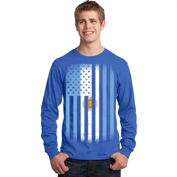 Vintage Argentina Flag Tall Long Sleeve T-Shirt