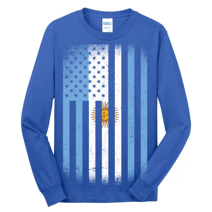 Vintage Argentina Flag Tall Long Sleeve T-Shirt